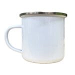 11oz Ennamel Camping Mug White Sublimation Blank Australia Side Left