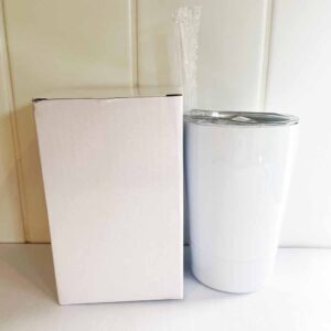 12 oz stainless steel milk beer tumbler sublimation blank with box