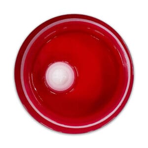 16oz Libbey Glass Coloured Lid Red Bottom