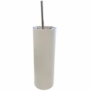 20oz Straight Tumbler Matte White Glow Blue Sublimation Blank Australia