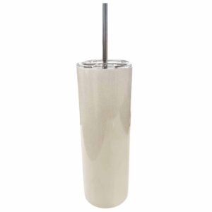 20oz stainless steel double wall straight glitter white sublimation blank australia