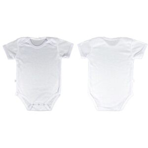 Baby Grow Tee Shirt White Extra Large Sublimation Blank Australia