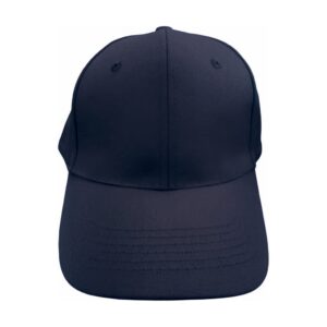Cap Adult 6 Panel Cotton Blank Navy DTF Embroidery Front