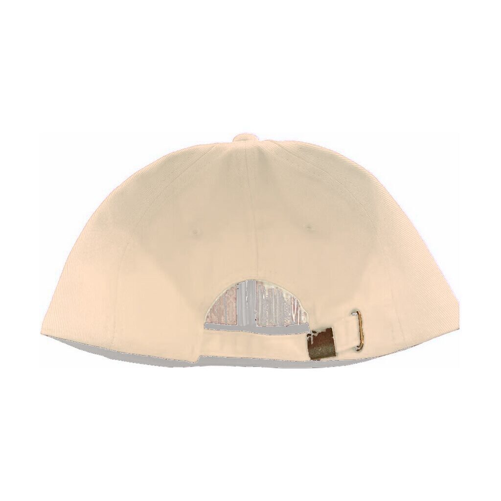 Cap Adult 6 Panel Cotton Blank Sand DTF Embroidery Back