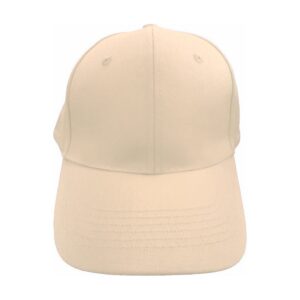 Cap Adult 6 Panel Cotton Blank Sand DTF Embroidery Front