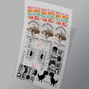 DTF G6060 Rolling Gang Sheet Cover Image 893mm Wide Print On Demand