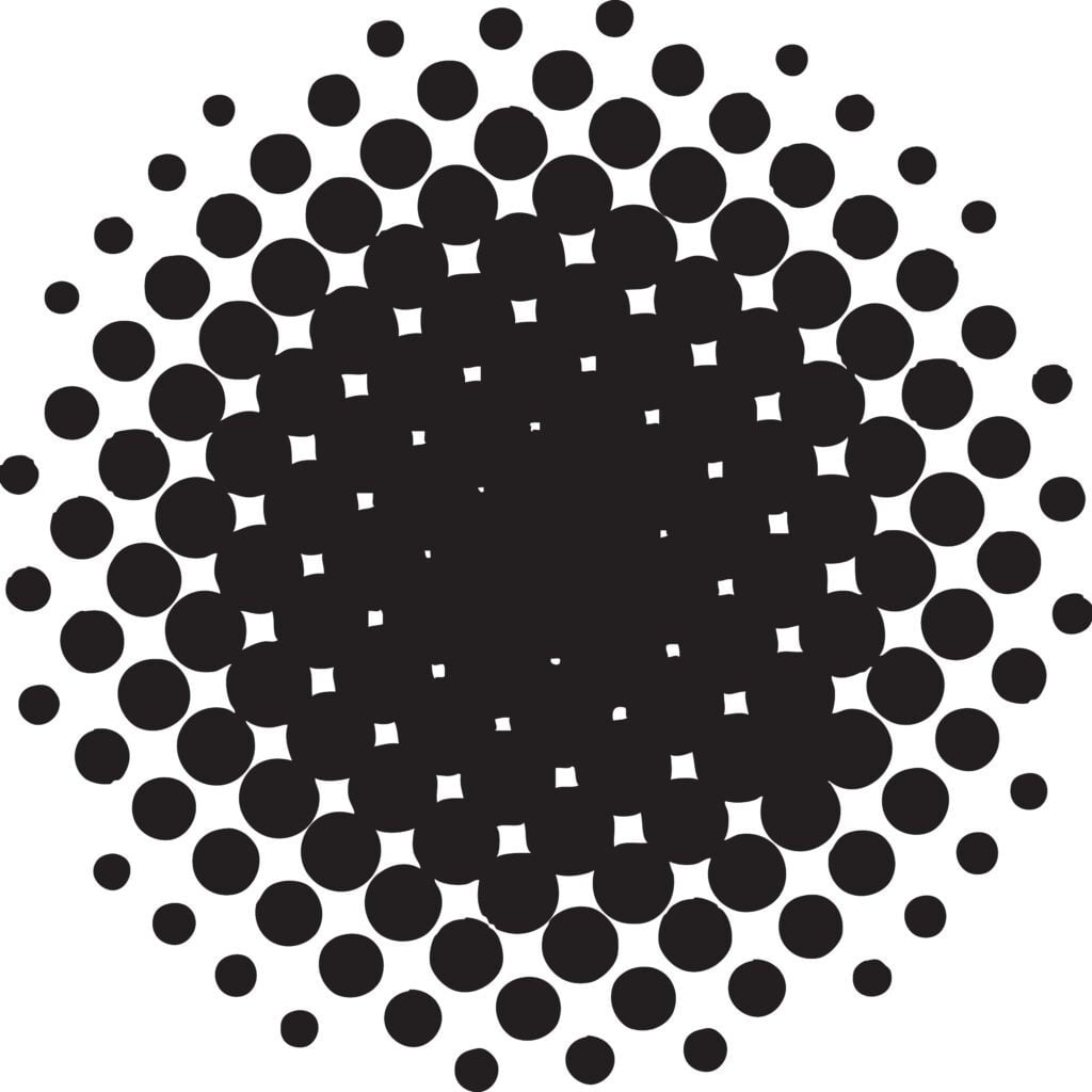 Halftone mask for DTF artwork