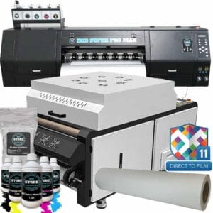 Iris Super Pro Maxx DTF Store Direct to Film Printer Package Premium Front Hero with Consumables