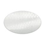 Large Oval Name Badge Aluminium Front