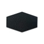 Leather Adheasive Patches Black Streched Hexagon