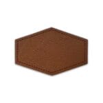 Leather Adheasive Patches Brown Streched Hexagon
