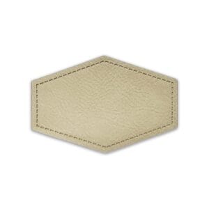 Leather Adheasive Patches Light Brown Streched Hexagon