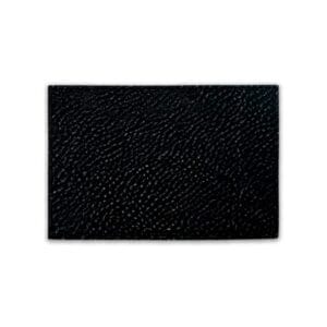 Leather Adheasive Patches Rectangle Black