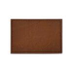 Leather Adheasive Patches Rectangle Brown