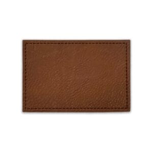 Leather Adheasive Patches Rectangle Brown
