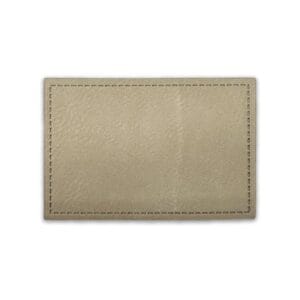 Leather Adheasive Patches Rectangle Light Brown