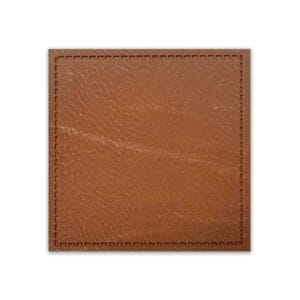 Leather Adheasive Patches Square Brown