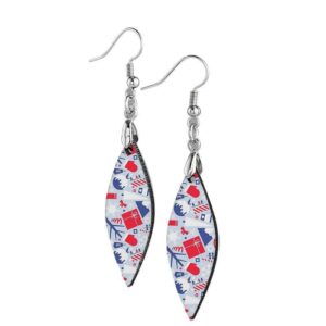 MDF Ear Ring Willow Small Sublimation Blank