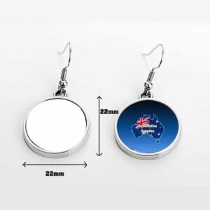 Metal Ear Ring Circle Medium Sublimation Blank