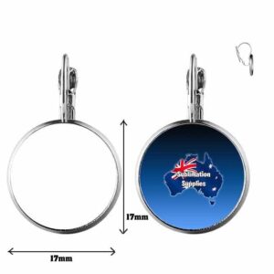 Metal Ear Ring Circle Small Clasp Sublimation Blank