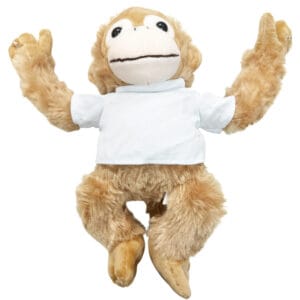 Monkey Plush Toy Front With T Shirt Sublimation Blank Australia