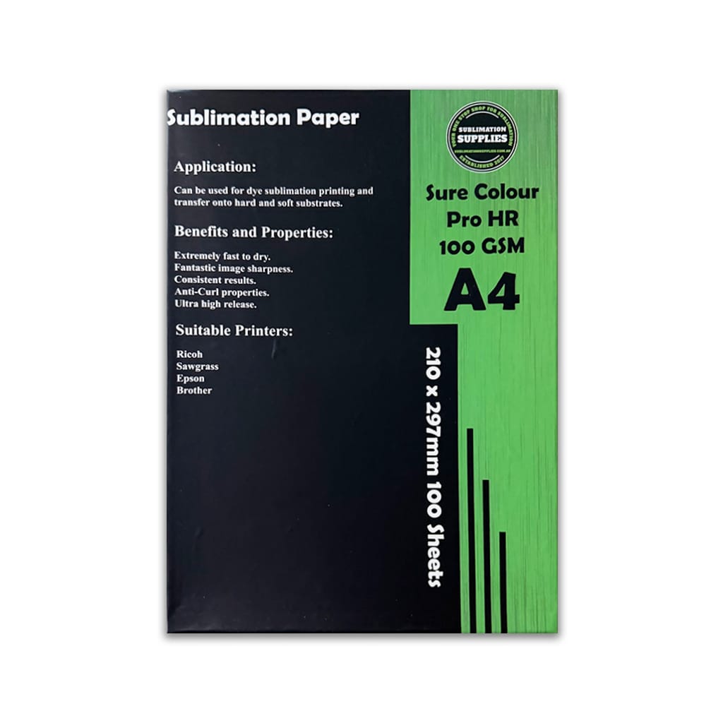 Sure Colour A4 Sublimation Paper Pack of 100 100 GSM