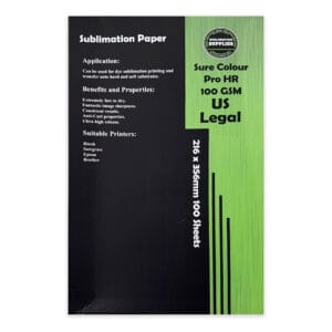 Sure Colour US Legal Sublimation Paper Pack of 100 100 GSM