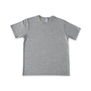 Unisex Cotton T Shirt Crew Neck Blank Grey 2XL DTF DTG Front