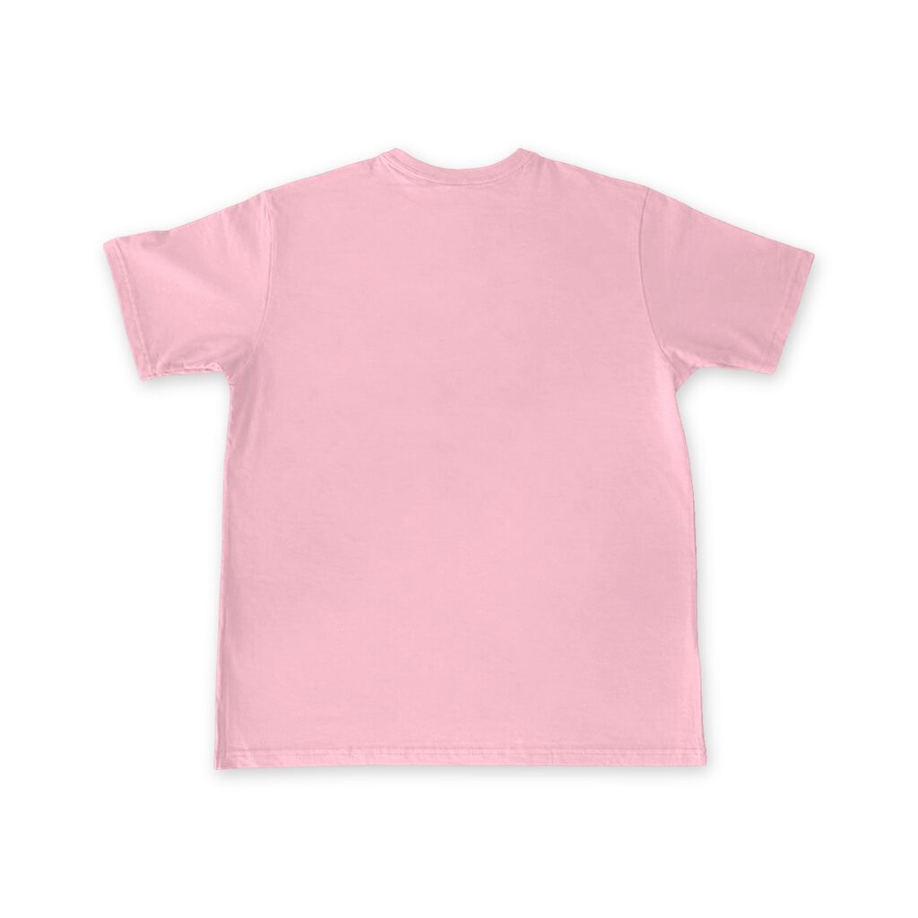 Unisex Cotton T Shirt Crew Neck Blank Light Pink 2XL DTF DTG Back