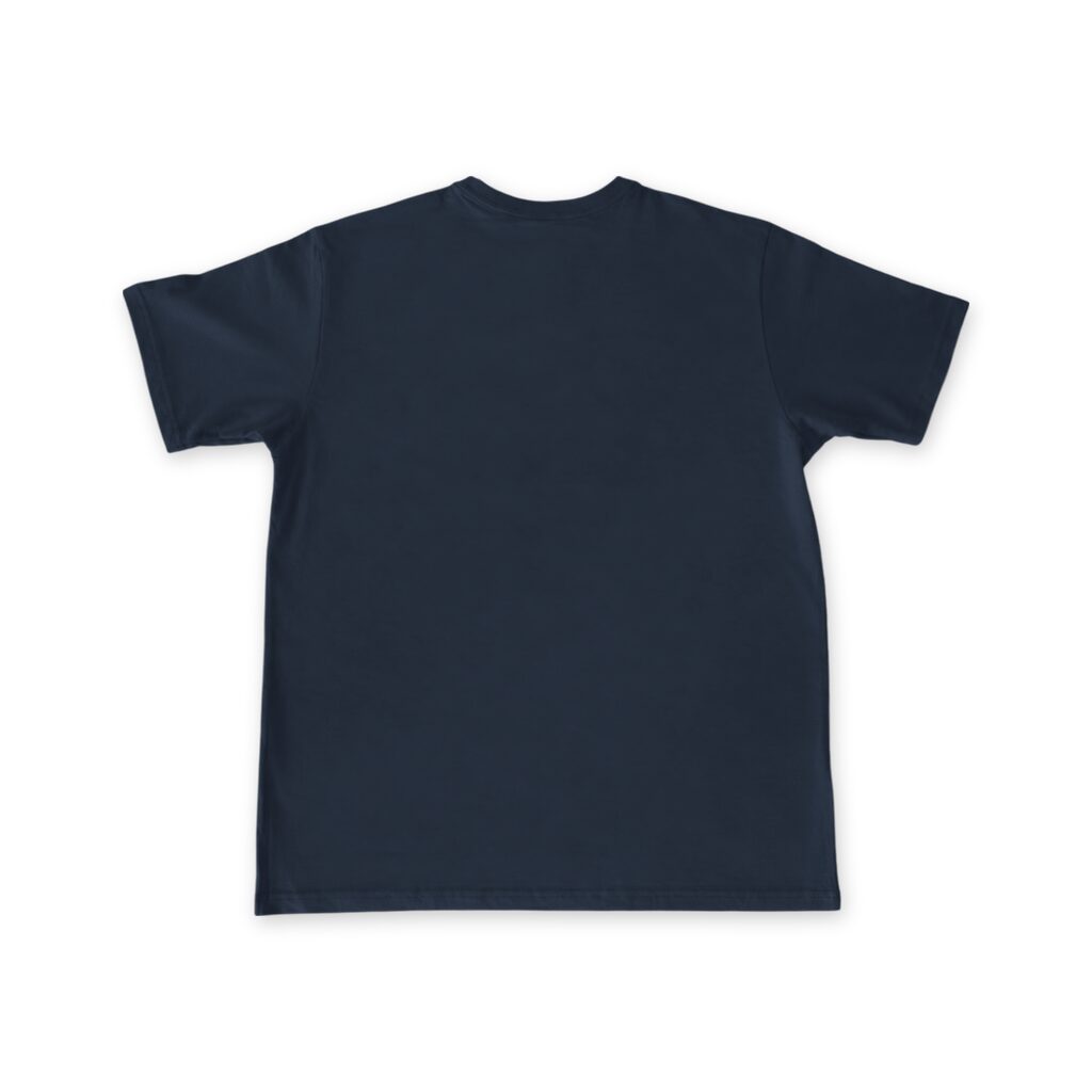 Unisex Cotton T Shirt Crew Neck Blank Navy 2XL DTF DTG Back