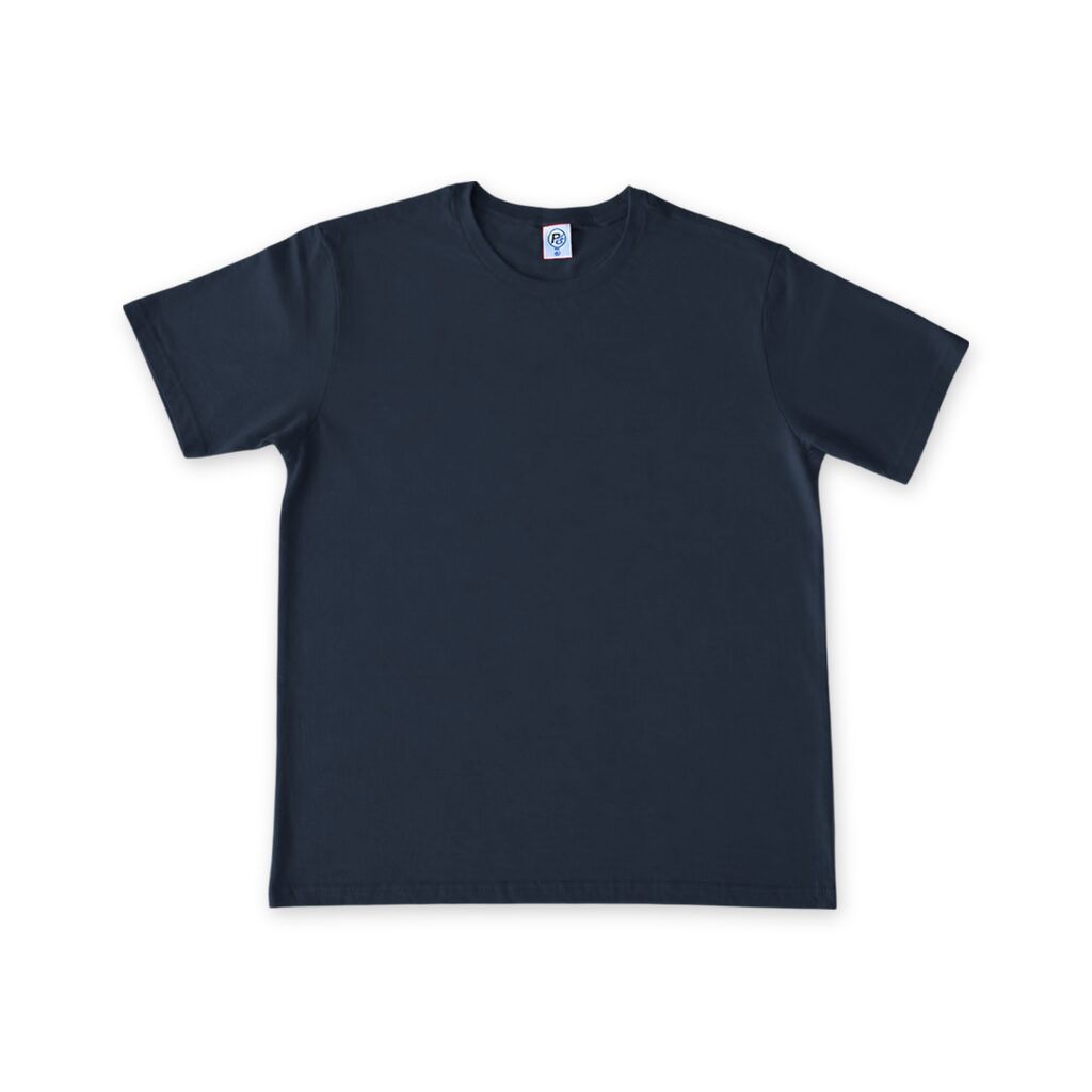 Unisex Cotton T Shirt Crew Neck Blank Navy 2XL DTF DTG Front
