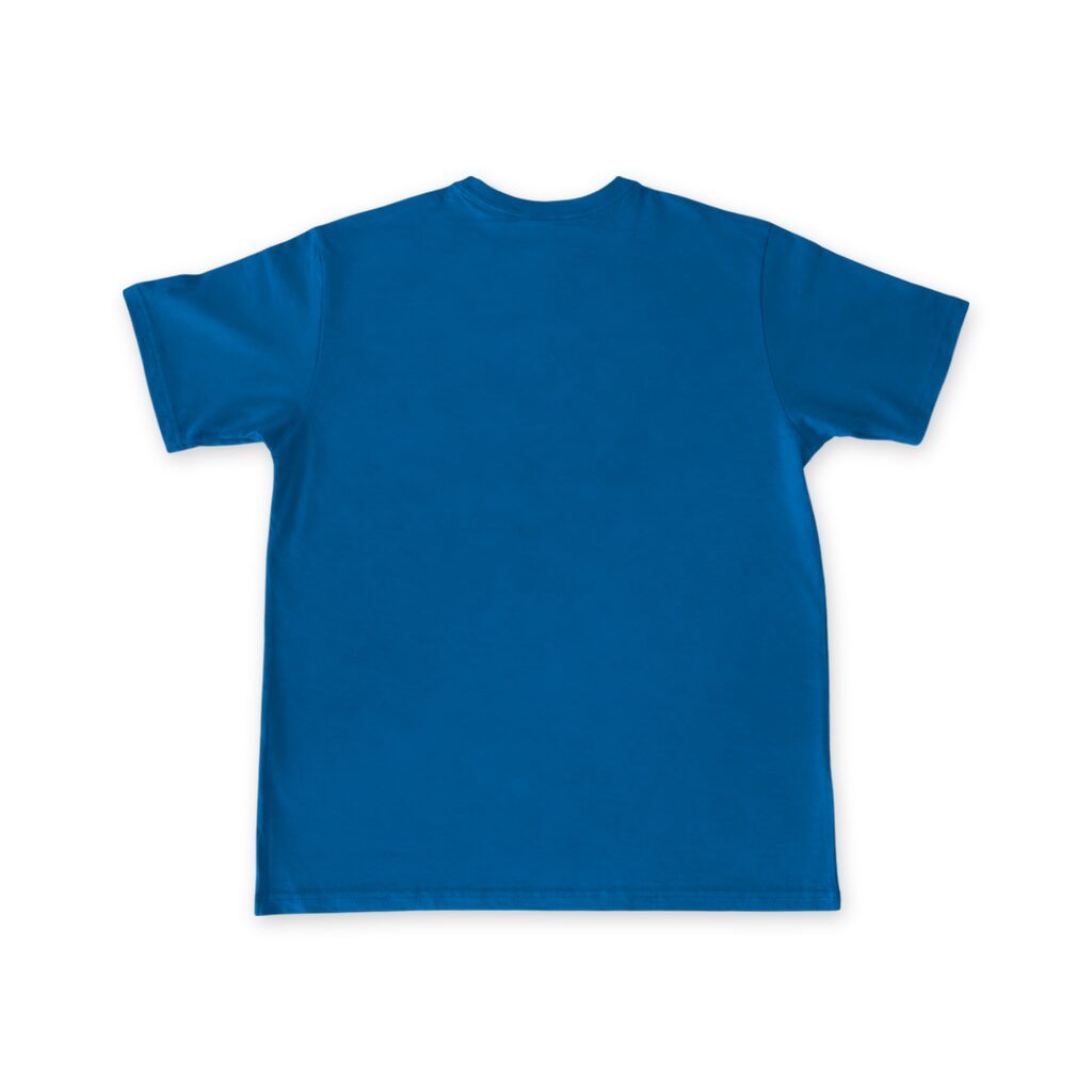 Unisex Cotton T Shirt Crew Neck Blank Royal Blue 2XL DTF DTG Back