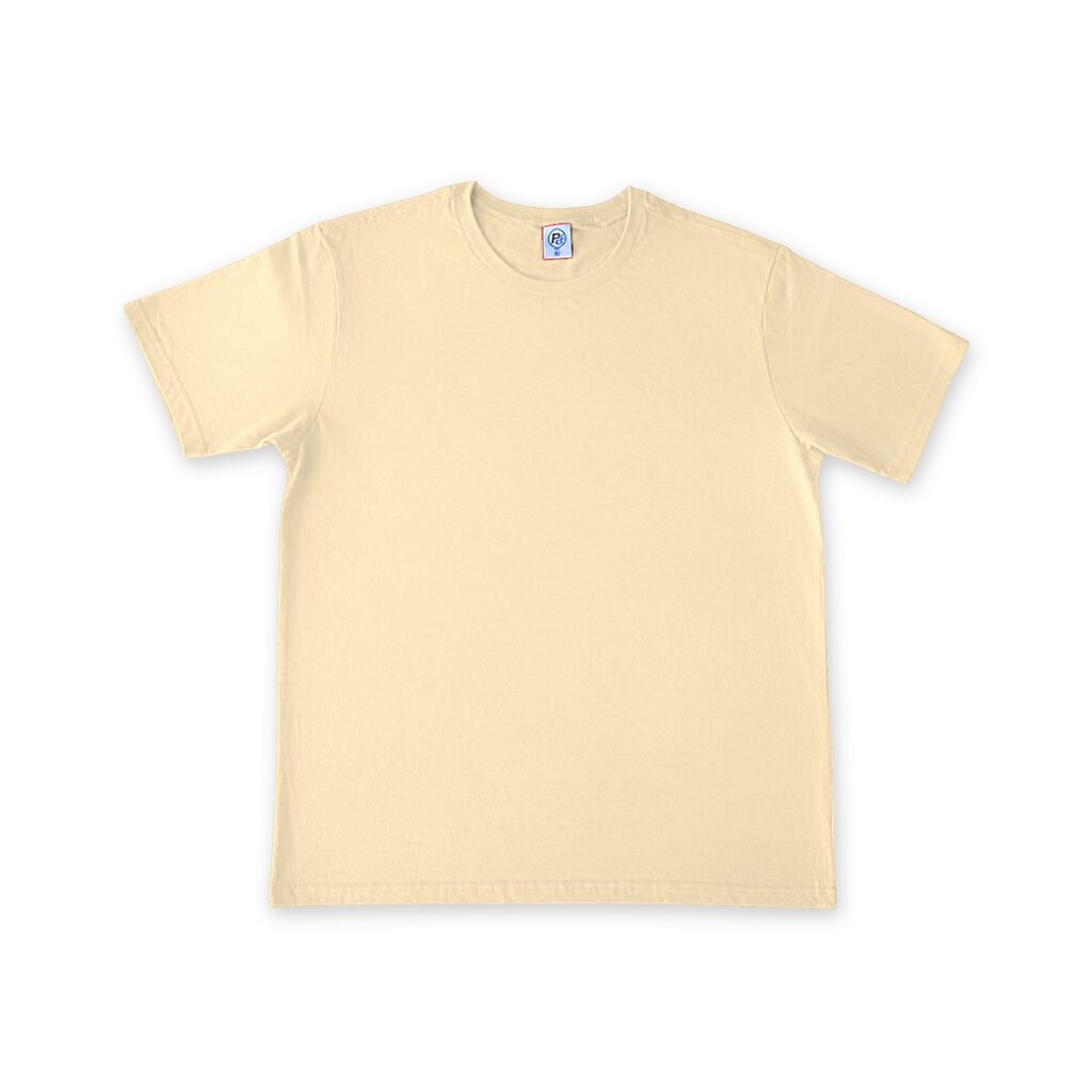 Unisex Cotton T Shirt Crew Neck Blank Sand 2XL DTF DTG Front