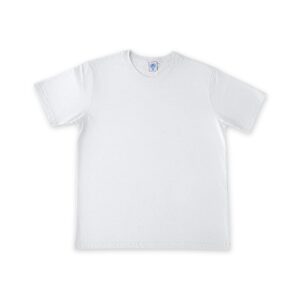 Unisex Cotton T Shirt Crew Neck Blank White 2XL DTF DTG Front