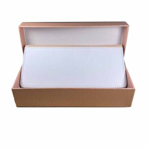 Wallet Purse PU Leather Sublimation Blank Pink With Gift Box