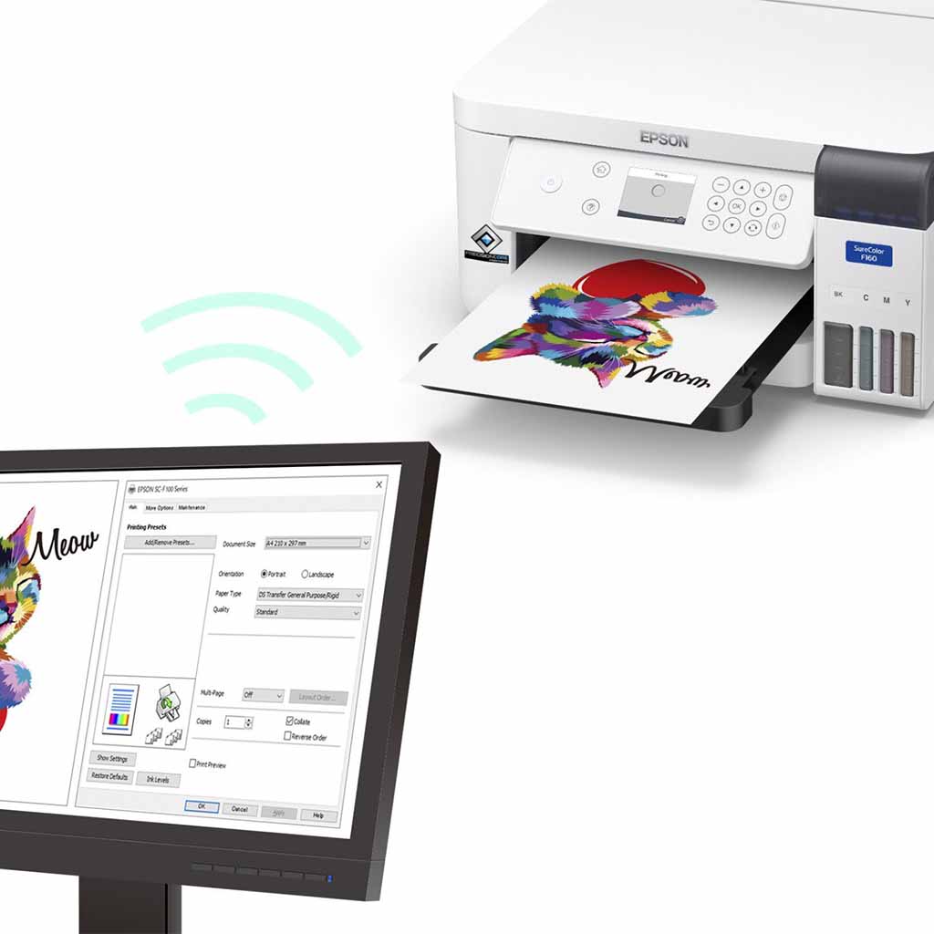 Epson F160 wireless printing